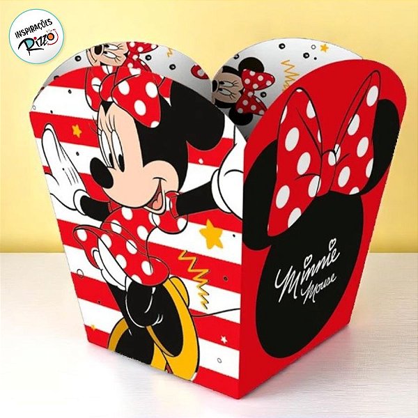 Cachepot Papel Festa - Minnie Mouse - 04 unidades - Disney Original - Regina