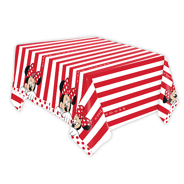 Toalha Papel 120x220cm Festa Minnie Mouse - 01 Unidade - Disney Original - Rizzo