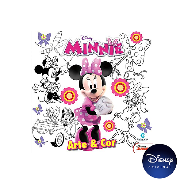 Livro Arte E Cor Disney Minnie - 01 Unidade - Disney Original - Rizzo