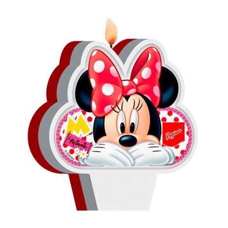 Vela Festa Minnie Vermelho - Disney Original - Rizzo