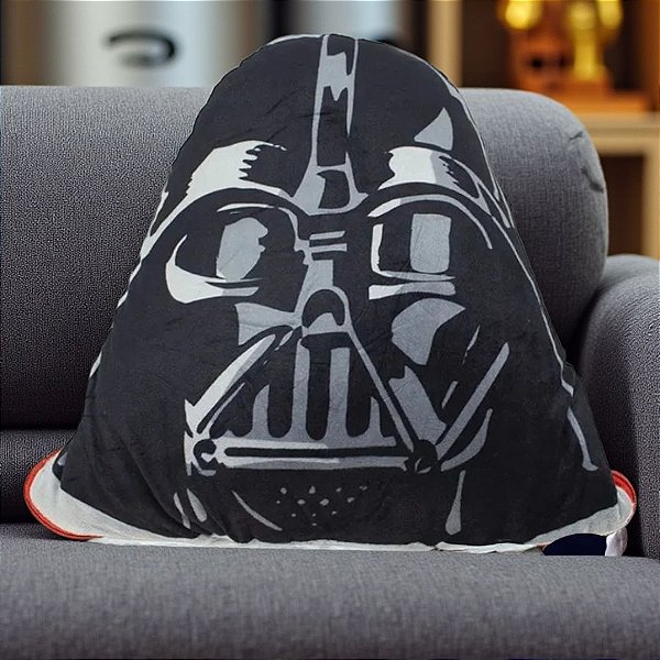 Almofada 2 em 1 Manta com Ziper Darth Vader - Star Wars - Disney Original - 1 unidade - Rizzo