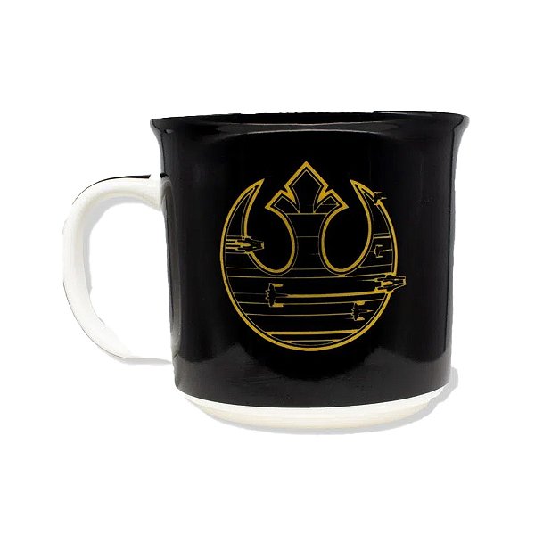 Caneca de Cerâmica Simbolo Star Wars - 350ml - 1 unidade - Disney Original  - Rizzo