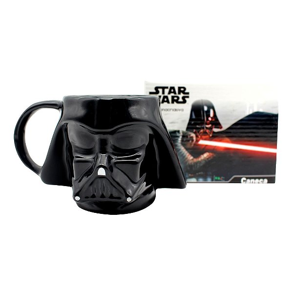 Caneca Cerâmica Darth Vader 500ml Star Wars - 01 Unidade - Disney Original - Rizzo