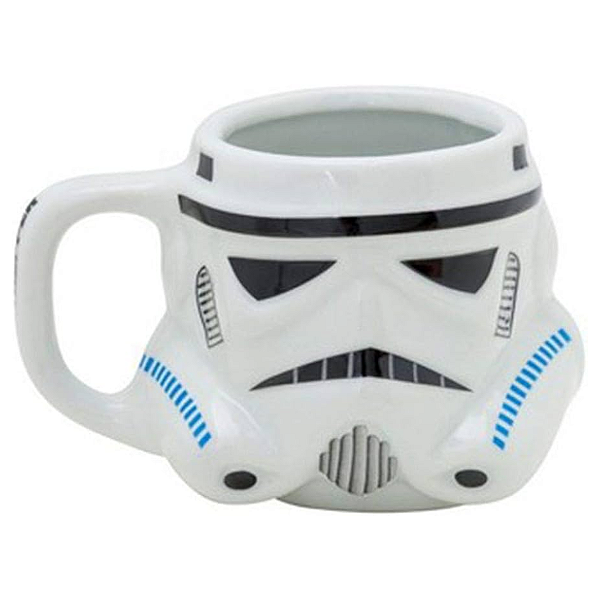 Caneca Formato Stormtrooper Star Wars - 500ml - Disney Original - 1 Un - Rizzo