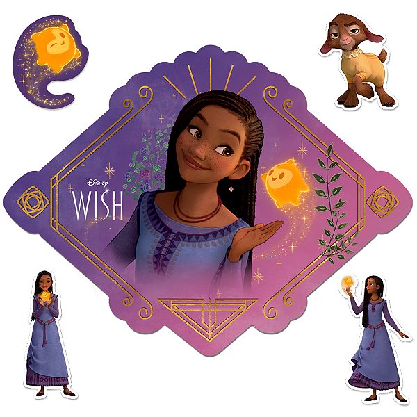 Kit Decorativo - Wish - 77x58cm - 1 unidade - Disney Original - Rizzo