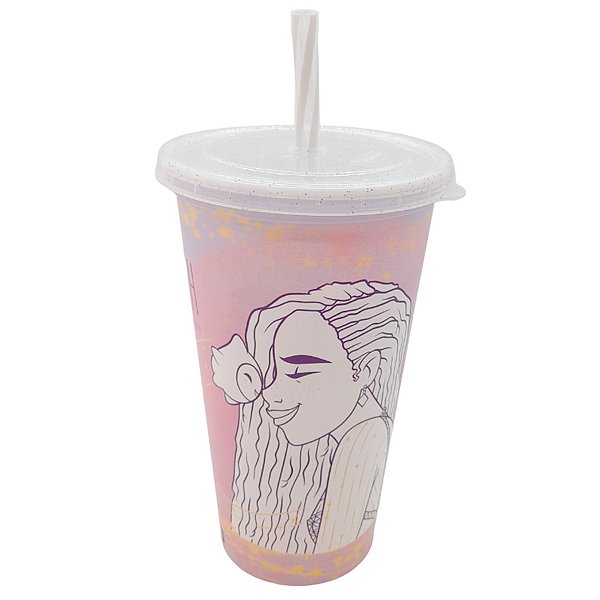 Copo Refri Wish: O Poder dos Desejos - Lilás - 500 ml - 1 unidade - Disney Original - Rizzo