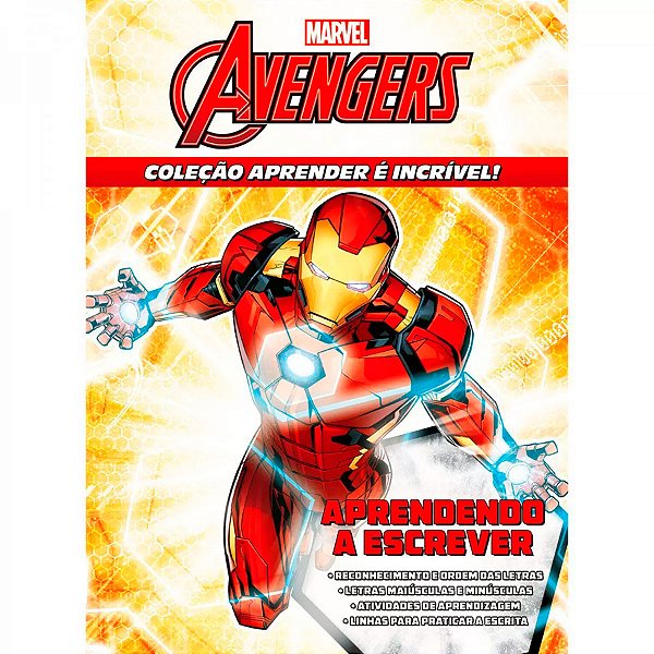 Livro Aprender é Incrível - Marvel Avengers - 1 unidade - Disney Original - Rizzo