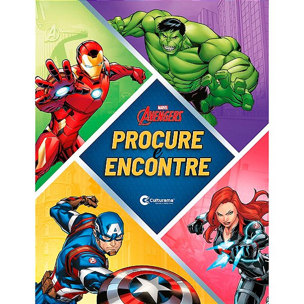 Livro Procure e Encontre - Marvel Avengers - 1 unidade - Disney Original - Rizzo