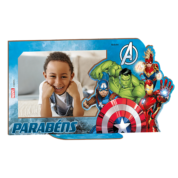 Porta Foto MDF Avengers - 1 Unidade - Disney Original - Rizzo