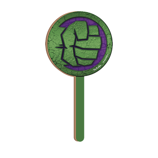 Pick Decorativo MDF Hulk Avengers - 1 Unidade - Disney Original - Rizzo