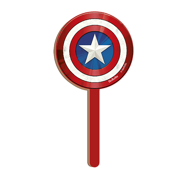 Pick Decorativo MDF Capitão América Avengers - 1 Unidade - Disney Original - Rizzo