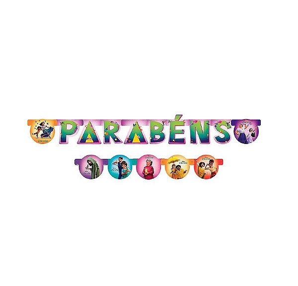 Faixa Parabéns Encanto - 1 Unidades - Disney Original  - Rizzo