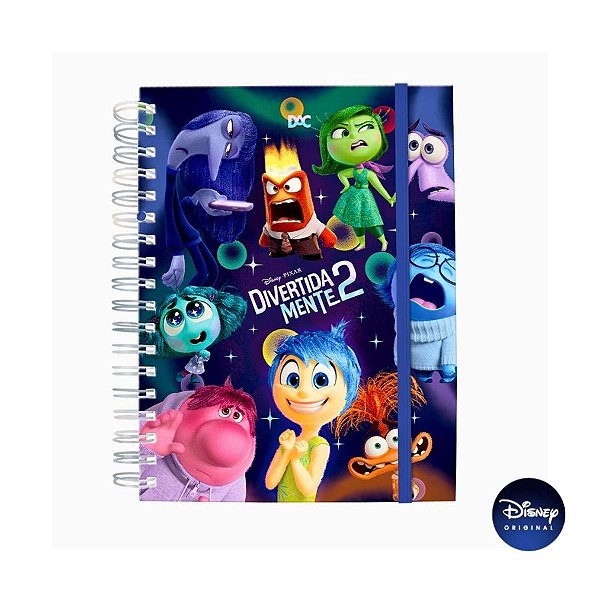 Caderno Smart Univ. Com Folhas Reposicionáveis - Divertidamente - Ref. 5034 - Disney Original - 1 unidade