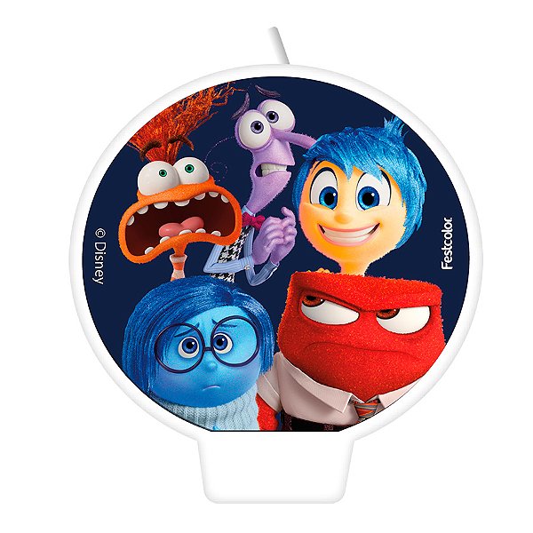 Vela Plana Adesivada - Divertidamente 2 - 1 unidade - Disney Original - Rizzo