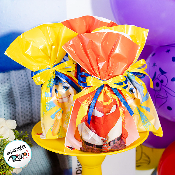 Sacola Plástica - Divertidamente 2 - 8 unidades - Disney Original - Rizzo