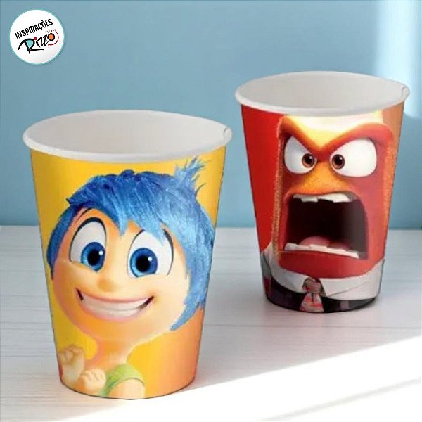 Copo de Papel - Divertidamente 2 - 200ml - 8 unidades - Disney Original - Rizzo
