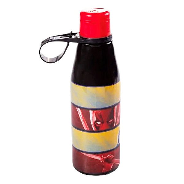 Garrafa Abre Fácil - DeadPool e Wolverine - 530ml - 1 unidade - Disney Original - Plasútil