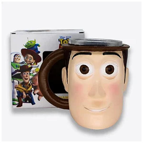 Caneca 3D Ornamento Decorativo Woody Toy Story - 01 Unidade - Disney Original - Rizzo