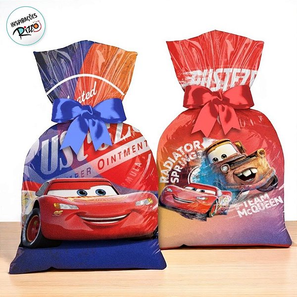 Sacola Plástica - Carros - 8 unidades - Disney Original - Rizzo