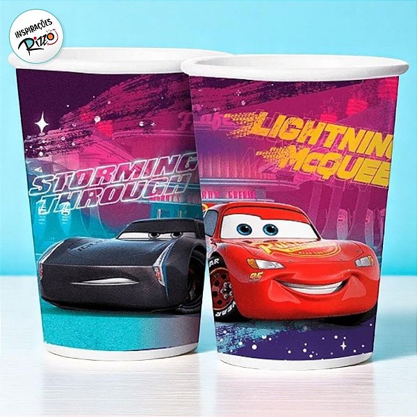 Copo de Papel - Carros - 180ml  - 8 unidades - Disney Original - Rizzo