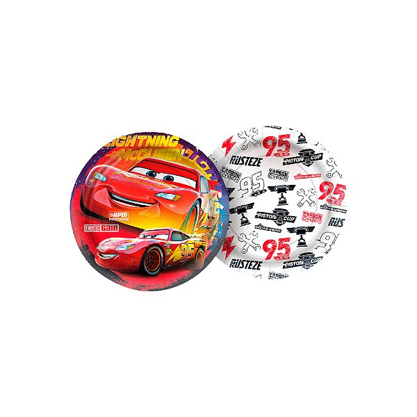 Prato de Papel Redondo - Carros - 8 unidades - Disney Original - Rizzo