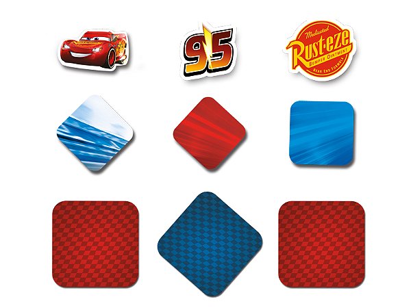 Kit Aplique Decorativo Festa Carros - Disney Original - Rizzo