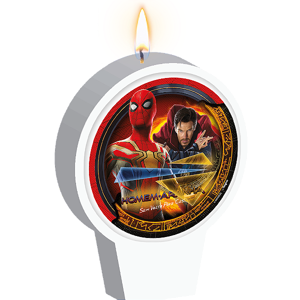 Vela Plana Adesivada Homem Aranha 3 - 01 Unidade - Disney Original - Rizzo