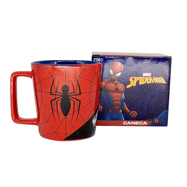 Caneca Homem Aranha Vingadores - 400ml - Disney Original - 01 Un - Rizzo
