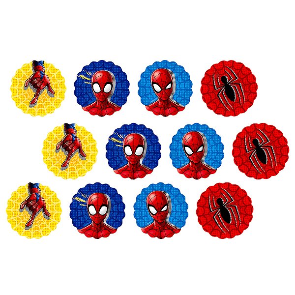 Aplique - Spider-Man - 12 unidades - Disney Original - Rizzo