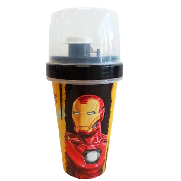 Mini Shakeira com Tampa Homem de Ferro 320ml - Disney Original - Rizzo