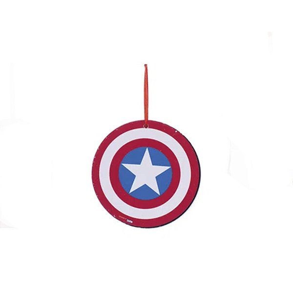 Enfeite Para Pendurar Escudo do Capitão América Marvel - 1 unidade - Disney Original - Rizzo