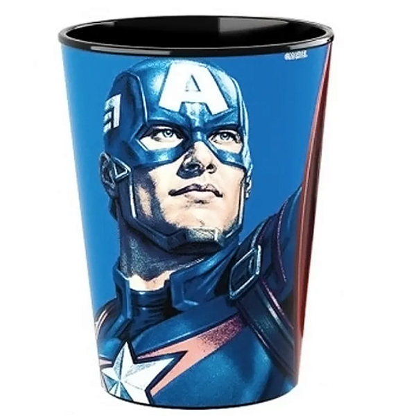Copo de Plástico Festa Capitao America 320Ml - Disney Original - Plasútil