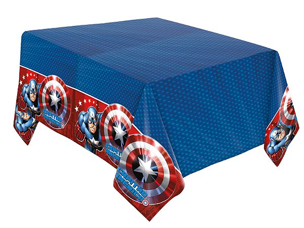 Toalha De Mesa Festa Vingadores Capitão América - Disney Original - Rizzo Festas