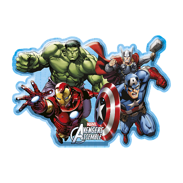 Decoração de Bolo Grande Festa Vingadores - Produto Licenciado Disney Original