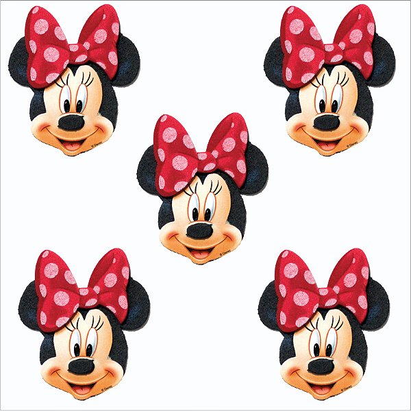Mini Carinha Impresso em EVA - Minnie - 01 unidade - Disney Original - Rizzo