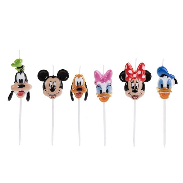 Vela Turma Mickey Colorida Disney  - Disney Original - 1 unidade - Rizzo