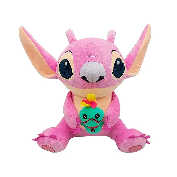 Pelúcia Angel e Scrump - Stitch - 33cm - 1 unidade - Original Disney -  Rizzo