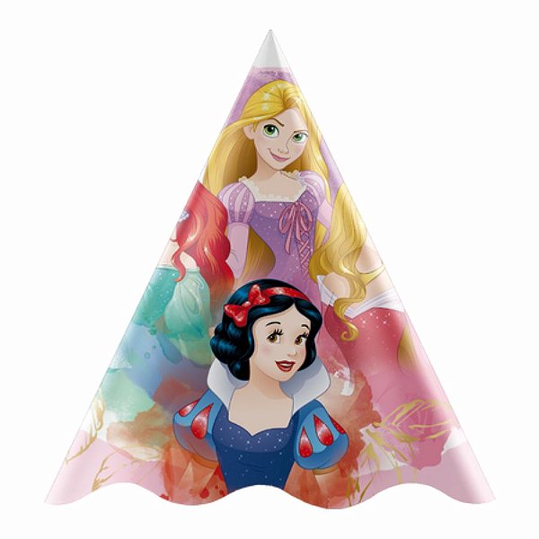 Chapéu de Aniversário - Princesas Disney - 8 unidades - Disney Original - Rizzo