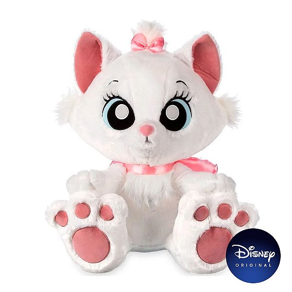 Pelúcia Decorativa - Gata Marie - Aristogatas - Big Feet - 30cm - Disney Original - 1 Un - Rizzo