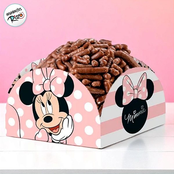 Porta Forminha - Minnie Mouse Rosa - 50 unidades - Disney Original - Rizzo