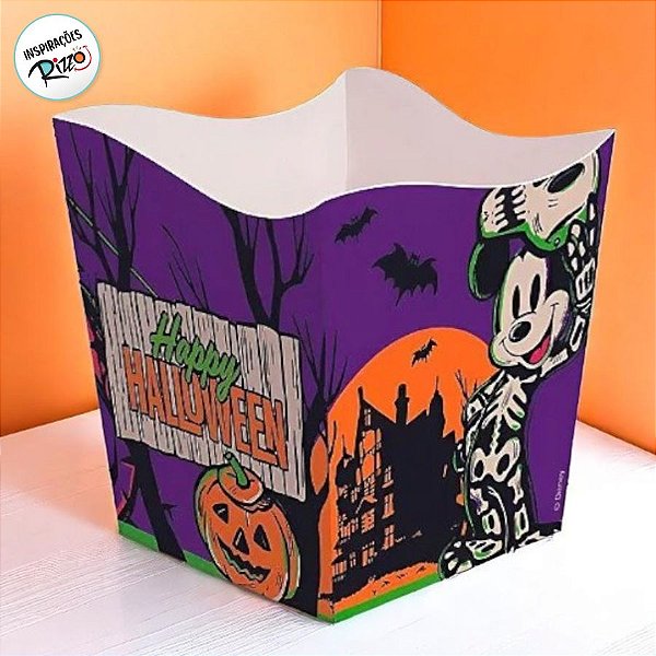 Cachepot de Papel - Halloween Disney 100 Anos - 8 unidades - Disney Original - Cromus