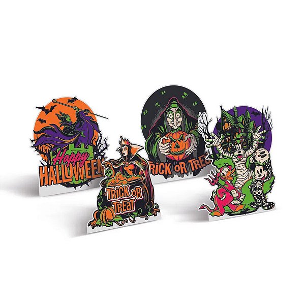 Silhueta Decorativa - Halloween Disney 100 anos - 4 unidades - Disney Original - Rizzo
