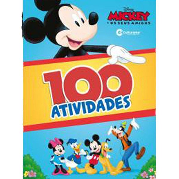 Livro Com 100 Atividades - Mickey - 1 unidade - Disney Original - Rizzo
