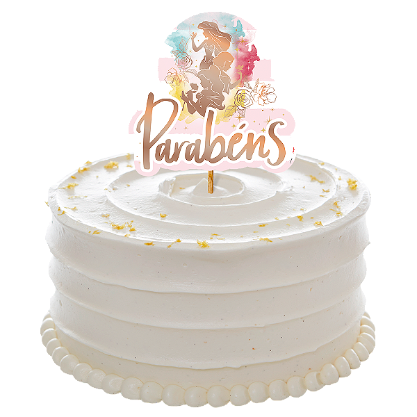 Decoração de Bolo - Festa Princesas Disney - 01 unidade - Disney Original - Rizzo