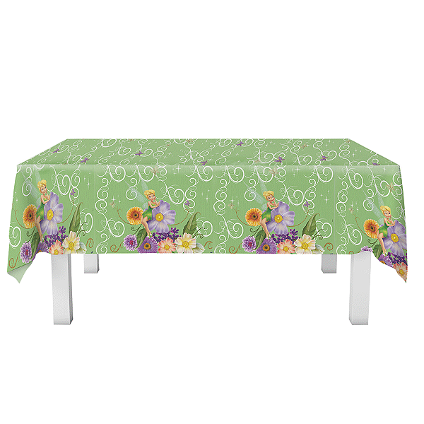 Toalha de Mesa em TNT Festa Fadas (2,00m x 1,40m) 01 unidade - Disney Original - Rizzo