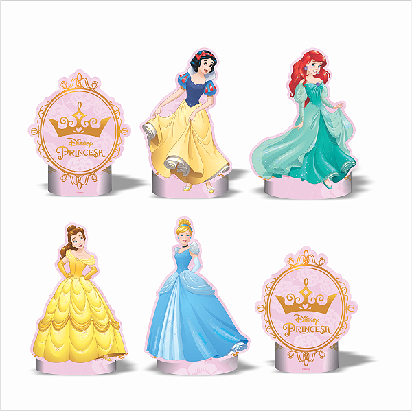 Kit Enfeite Impresso em EVA - Disney Princesas - 01 unidade - Disney Original -  Rizzo