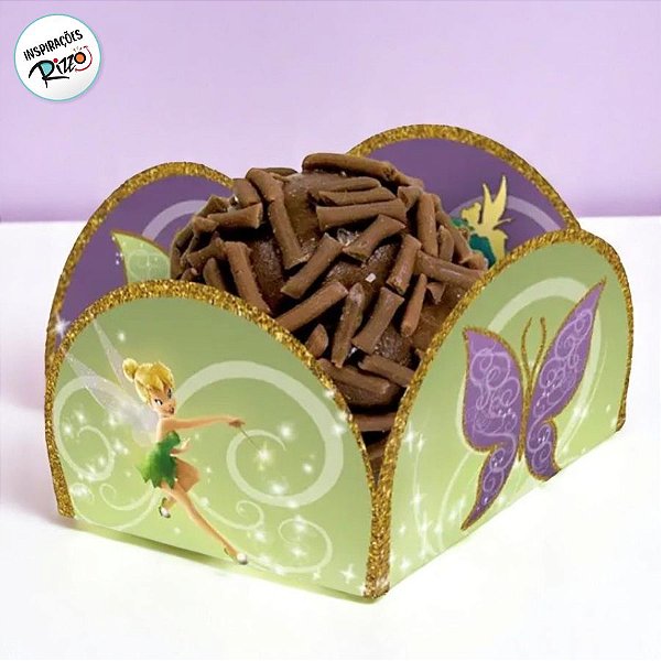 Porta Forminha para Doces Festa Fadas Disney - 40 unidades - Disney Original - Rizzo