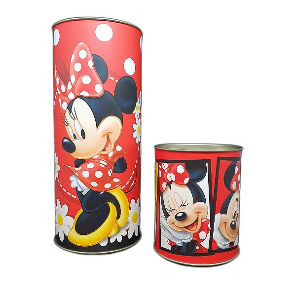 Lata para Lembrancinhas Minnie - 01 unidade - Disney Original- Rizzo Embalagens
