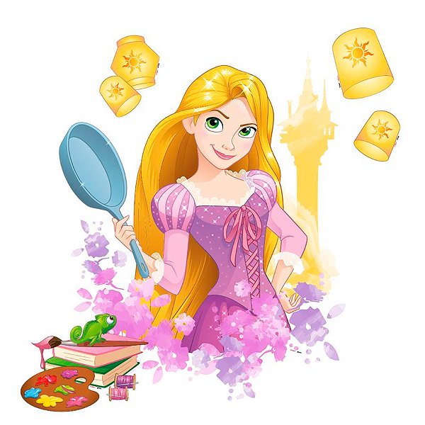 Kit Decorativo - Rapunzel - 4 unidades - Disney Original - Rizzo