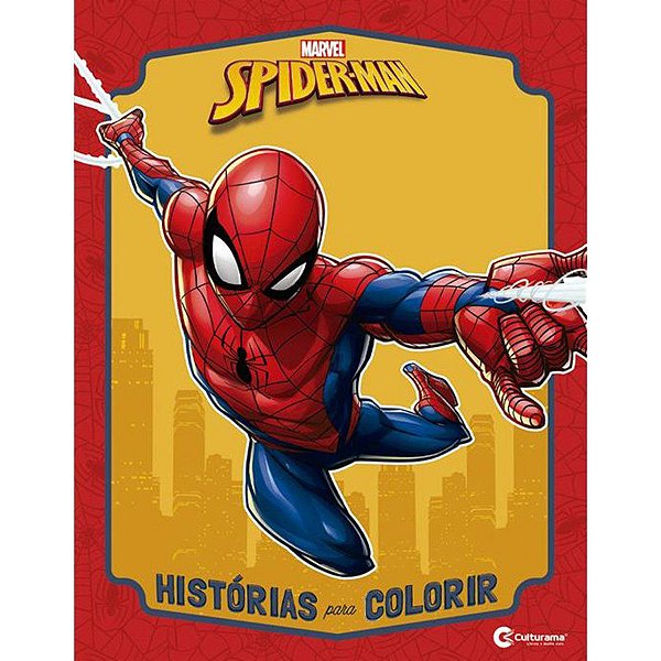 Livro Ilustrado Para Colorir - Homem-Aranha - 1 unidade - Disney Original - Rizzo